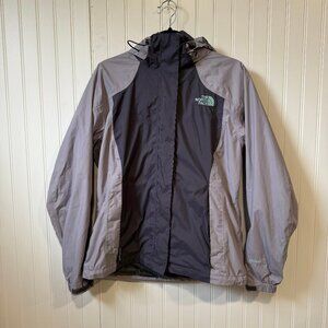 The North Face HyVent Rain Jacket - Woman's Medium Zip Up with Detachable Hood